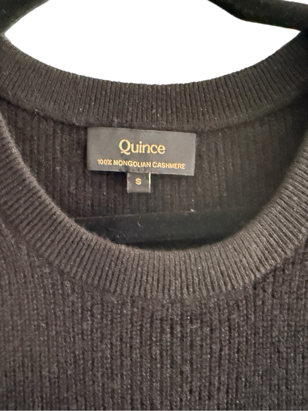 Quince Mongolian Black Cashmere Sleeveless Midi Sleeveless Dress - Picture 3 of 4